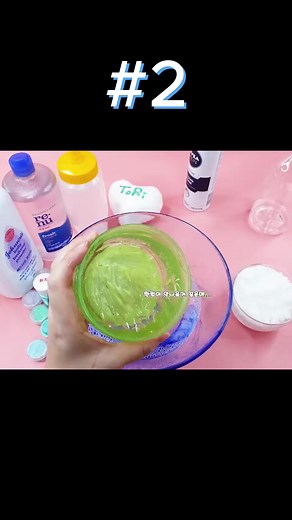 같은비율 슬라임-D 모든재료를 딱! 한컵씩만 넣어 만들어보자 구독자요청 슬라임 댕댕할까- 끈적일까-