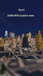 18K views · 189 reactions | The big apple at night in Minecraft....