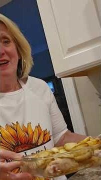 Making Chicken Vesuvio, Chicago Style with grandson Evan 👍❤️