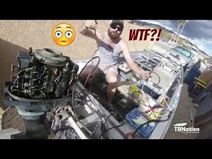 Old 50bp Mercury Outboard Motor Wiring restoration on old Bass Tracker.