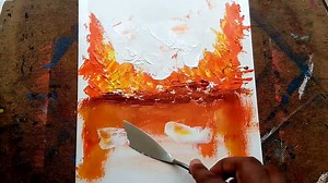 How to draw abstract painting