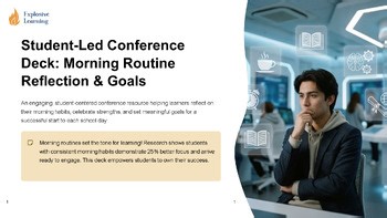 Student Led Conference Deck Morning Routine : Classroom Resource : Activity Pack