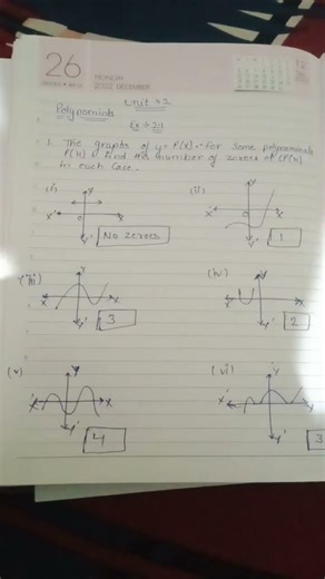 class 10 chapter no 2 polynomial ex 2.1