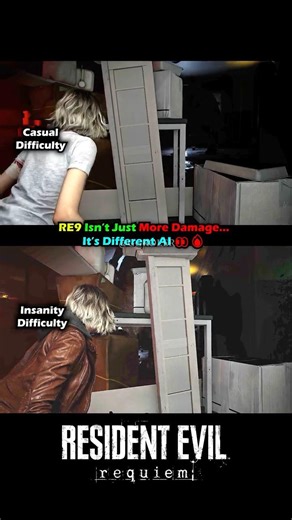 RE9 Enemies Get Smarter on Higher Difficulty 😈