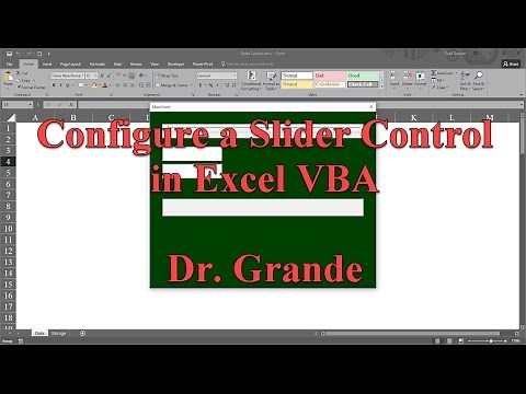Configuring a Slider Control in Excel VBA
