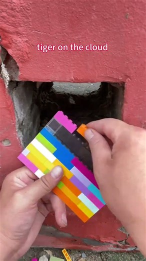 The world is in tatters and repaired with Lego Lego moc handmade building blocks