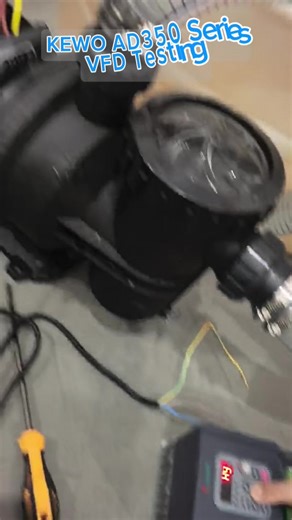 KEWO AD350 Series Variable Frequency Inverter Testing