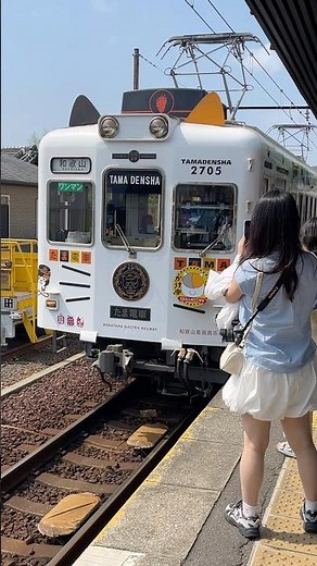 【貴志駅】ついに来た1番人気がある和歌山電鐵貴志川線2270系「たま電車」入線シーン2025.6.1#shorts#撮り鉄