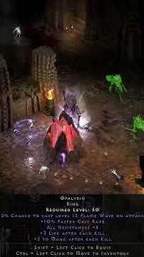NEW UNIQUE Ring "Opalvein" Coming to Ladder Reset #diablo2resurrected #gaming #shorts