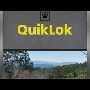 QuikLok Channel Guided outdoor blind