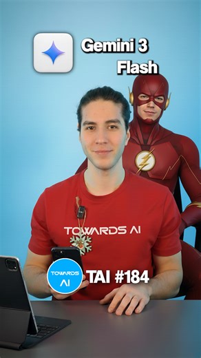  This almost never happens. The fast model just became the smart one. Gemini 3 Flash is cheaper, faster, and matching or even beating the Pro model on real benchmarks. That changes how you prototype, deploy, and scale AI systems in 2025. Follow us @Towards_AI for clear, engineering-first AI insights 易 And explore the TowardsAI Academy if you want to turn models into real systems  #Gemini3 #AIEngineering #LLMs | Towards AI | Facebook