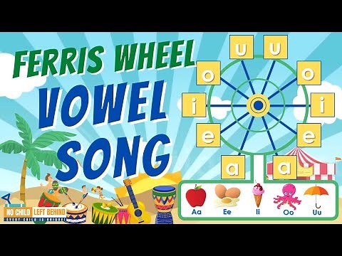 Ferris Wheel Vowel Song I Kindergarten I Beginning Reading I Remediation (Sing, Spell, Write, Read)