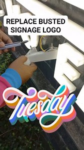 Replace Signage Logo busted light led strip installation #electrician #relay #panelboard #control #power #technician #switch #wiring #outlet #electrical | Electricians Guide