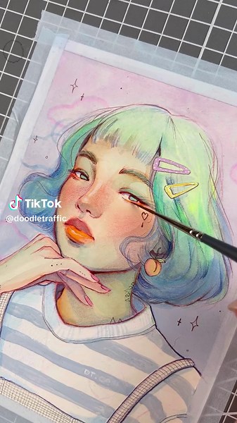 Neon Brushmarkers Pro 💅✨ Even though I create with @karinmarkers for almost a year now, I still discover new, playful ways to use them 🫠 These markers become translucent when diluted with water, so you can use layering and blending to create rich tonal transitions, depth and unique, vibrant lighting. 🩵 Neon colors are inherently bold and vibrant, so they can create stunning contrasts against more muted or neutral tones. ✏️🖌️ You can try using neon colors for highlights, accents, focal points