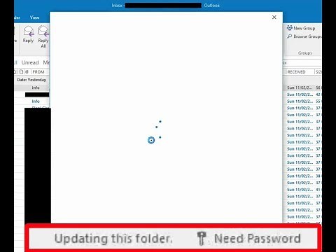 Fix: Outlook 2016 looping blank authentication box pop up problem.