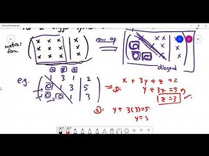 To solve a linear system by Gaussian Elimination (Part 2)