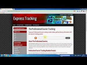 Track your professional courier on ExpressTracking.org