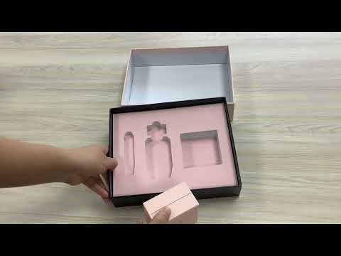 2-Piece Sharp Corner Rigid Cosmetic Box | Luxury Packaging with EVA Insert