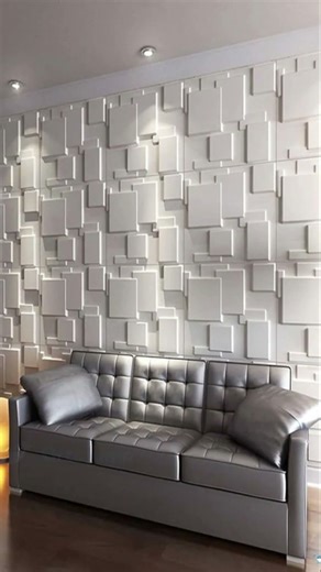 Modern PVC Wall Panel Design Ideas for Living room Wall #home #interiordesign #wall