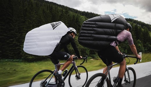 An air-filled cycling backpack to "reduce drag and "enhance safety" is about to hit Kickstarter