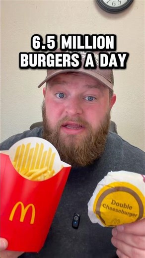 McDonald’s sells 6.5M burgers a day… would you buy one? 🍔 #mcdonalds #fastfood