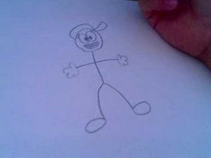How to Draw stick figure cartoons