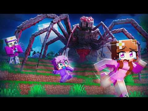 Pranking My Friends with a GIANT SPIDER MONSTER in Minecraft!