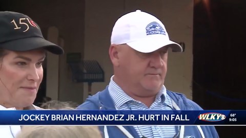 Kentucky Derby winning jockey hospitalized after fall at Churchill Downs
