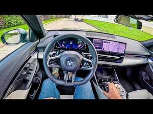 NEW BMW 5 2025 (2.0 20i hybrid 208 hp) | POV Test Drive #2226 Joe Black