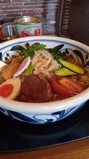 安部製麺所🍥冷やしらーめん🧊🍜朝からいただける冷やしメニュー充実🧊山形市29℃予報🥵朝から具沢山冷やし注入💉暑い日が続きます👋
