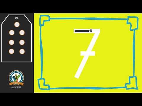Escritura de números | Número -7-