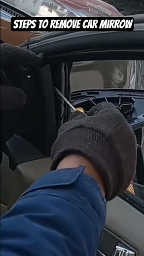 #mirror #nissan Steps to remove and replace a car mirror