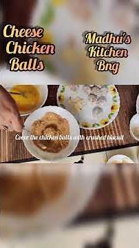 Cheese Chicken Balls Recipe #shorts - Madhu's Kitchen Bng