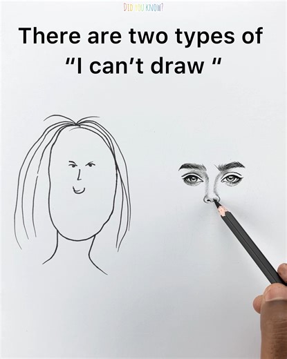 54K views · 189 reactions | There are two types of "I can't draw" - Agree? | Did you know? | Facebook