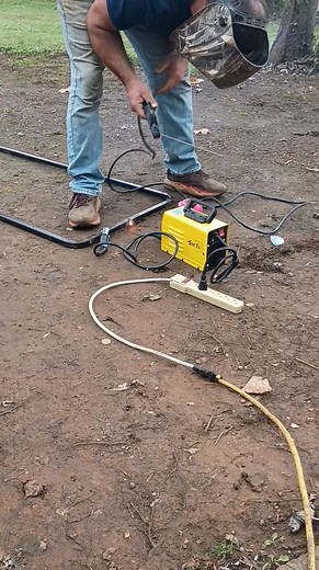 Temu welder 😅😅 this thing is soooooo little. But gets the job done !! #fyp #fypシ #temu #miniwelder #hahaha | Kimberly Hubbard