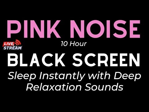 Pink Noise Black Screen for Tranquil Sleep - Block Out Distractions & Rejuvenate Your Senses
