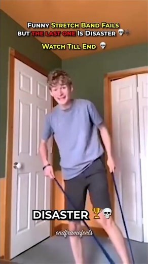 Never trust a stretch band after seeing this 💀 #fails #funny #shorts