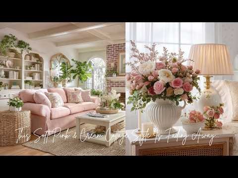 This Soft Pink & Cream Cottage Style Is Fading Away… But It’s the Most Beautiful Decor Ever