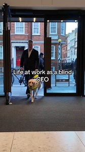 Work day in the life as a blind CEO ⁠ ⁠ Video Credit: ⁠ Paralympics GB⁠ @paralympicsgb #CEO #Blind #DayInTheLife #WorkDay #GuideDog #Blindness | Two Blind Brothers