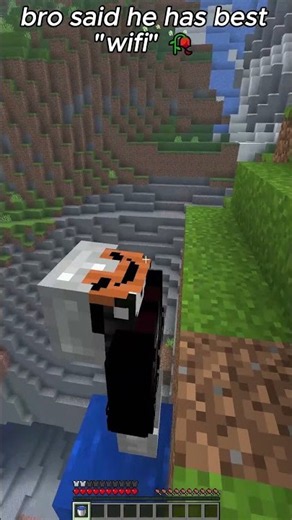 He said he had the BEST wifi... 💀 #minecraft #minecraftshorts