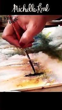Watercolour Autumn Trees in 60 Seconds | Easy Loose Painting Tutorial #loosewatercolour