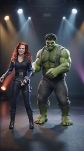 Hulk & Black Widow Dance to Jim Jim Tara 😂🔥 | Marvel AI #Shorts