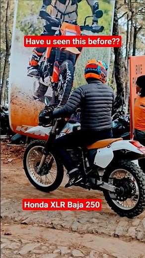 The Honda XR250 Baja is an iconic 249cc dual-sport motorcycle known for its signature twin "bug-eye"