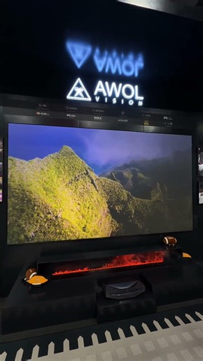 Gear up for the big game 🏈 The new AWOL Laser Projector delivers 4K visuals up to 200” #CES2026