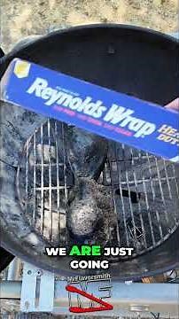 DIY Grill Hack Make Your Own Coal Basket & Foil Drip Pan!