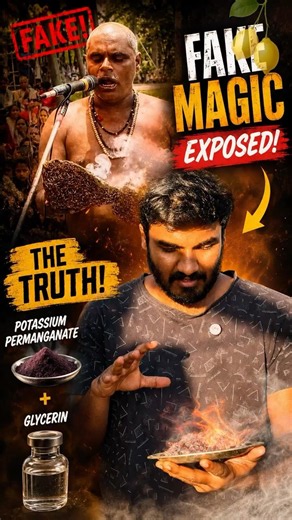 Baba creates fire using Magic EXPOSED! #crazynimmakayalu