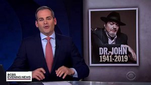 New Orleans music legend Dr. John died after suffering a heart attack Thursday, he was 77; "Right Place Wrong Time" was his breakthrough hit in the early 1970s https://cbsn.ws/2wHbKOQ | CBS Evening News