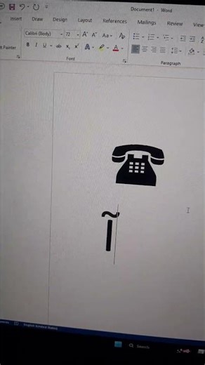 📞 Telephone Symbol in MS Word Easily | Quick Trick! #shorts