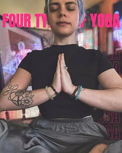 I’m really enjoying exploring more about yoga, including starting my day at 4:30 AM everyday for sadhana. There are four types of yoga in Hinduism, including the path of wisdom, the path of love and devotion, the path of action, and the path of discipline. Which one fits you best? 1. Karma Yoga: Karma Yoga is the path of selfless action and service. It emphasizes performing one’s duties and actions without attachment to the results or personal desires. The practitioner of Karma Yoga seeks to cul