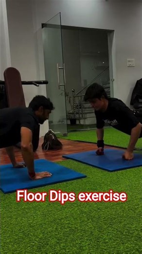 floor Dips Exercise ✅#gym #fitness #motivation #shorts #video
